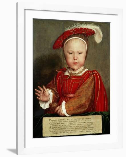 Edward Vi as a Child, C. 1538-Hans Holbein the Elder-Framed Giclee Print