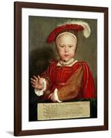 Edward Vi as a Child, C. 1538-Hans Holbein the Elder-Framed Giclee Print