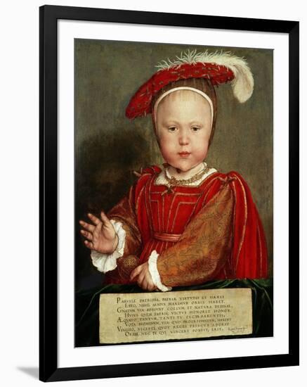 Edward Vi as a Child, C. 1538-Hans Holbein the Elder-Framed Giclee Print