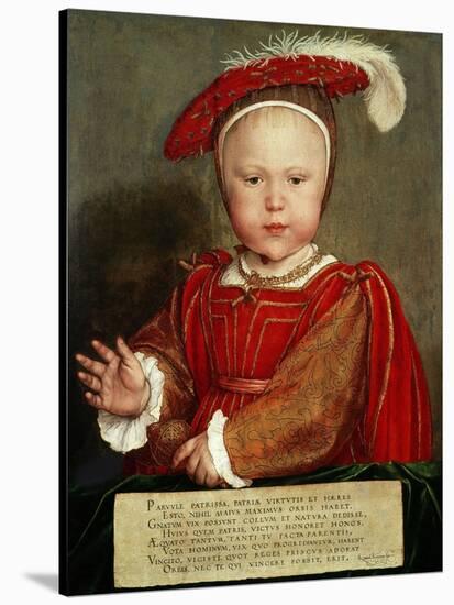 Edward Vi as a Child, C. 1538-Hans Holbein the Elder-Stretched Canvas