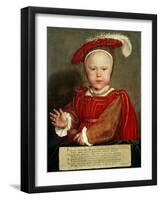 Edward Vi as a Child, C. 1538-Hans Holbein the Elder-Framed Giclee Print