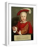 Edward Vi as a Child, C. 1538-Hans Holbein the Elder-Framed Giclee Print