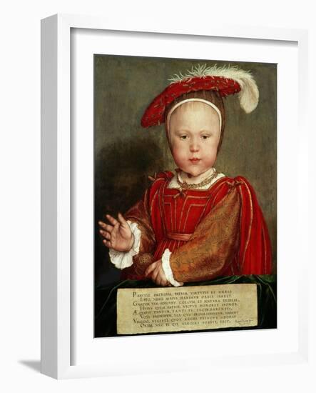 Edward Vi as a Child, C. 1538-Hans Holbein the Elder-Framed Giclee Print