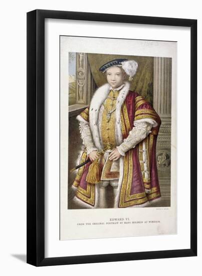Edward VI, King of England, C1552-Francesco Bartolozzi-Framed Giclee Print