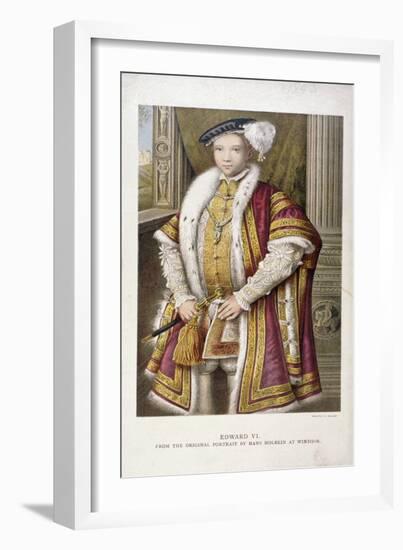 Edward VI, King of England, C1552-Francesco Bartolozzi-Framed Giclee Print