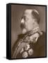 Edward VII British Royalty Head and Shoulders Profile of King-null-Framed Stretched Canvas