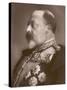 Edward VII British Royalty Head and Shoulders Profile of King-null-Stretched Canvas