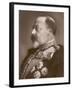 Edward VII British Royalty Head and Shoulders Profile of King-null-Framed Photographic Print