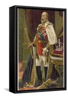 Edward VII British Royalty in His Coronation Robes-null-Framed Stretched Canvas