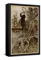 Edward VII, Rackham-Arthur Rackham-Framed Stretched Canvas