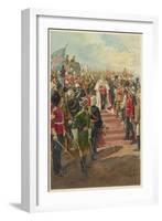 Edward VII Surrounded by His Loyal Subjects from All Parts of the British Empire-null-Framed Art Print