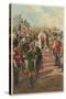 Edward VII Surrounded by His Loyal Subjects from All Parts of the British Empire-null-Stretched Canvas