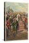 Edward VII Surrounded by His Loyal Subjects from All Parts of the British Empire-null-Stretched Canvas