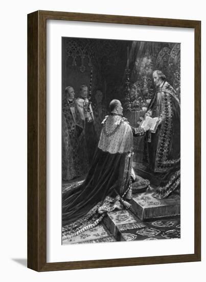 Edward VII Taking the Oath, 1902-Samuel Begg-Framed Giclee Print