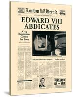 Edward VIII Abdicates-The Vintage Collection-Stretched Canvas