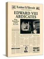 Edward VIII Abdicates-The Vintage Collection-Stretched Canvas