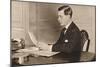 Edward Viii Working in His Office at St. Jamess Palace, London, 1936-null-Mounted Photographic Print