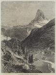 Whymper in Danger from a Rock- Fall on the Matterhorn-Edward Whymper-Framed Art Print