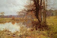 Autumn Lane-Edward Wilkins Waite-Stretched Canvas