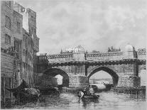 The Southwark End of Old London Bridge, 1831, (1912). Artists: Unknown, Edward William Cooke-Edward William Cooke-Mounted Giclee Print