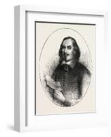 Edward Winslow, He Was a Separatist Who Traveled on the Mayflower in 1620, USA, 1870S-null-Framed Giclee Print