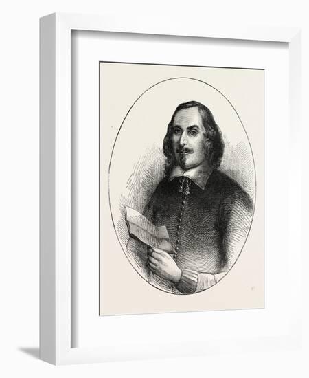 Edward Winslow, He Was a Separatist Who Traveled on the Mayflower in 1620, USA, 1870S-null-Framed Giclee Print