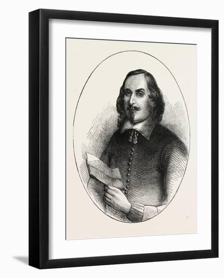 Edward Winslow, He Was a Separatist Who Traveled on the Mayflower in 1620, USA, 1870S-null-Framed Giclee Print