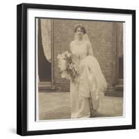Edwardian Blushing Bride-null-Framed Photographic Print