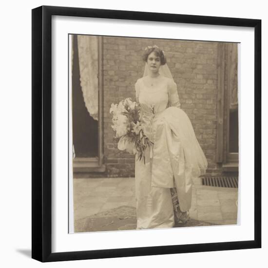 Edwardian Blushing Bride-null-Framed Photographic Print