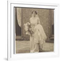 Edwardian Blushing Bride-null-Framed Photographic Print