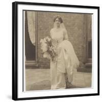 Edwardian Bride Photo-null-Framed Photographic Print