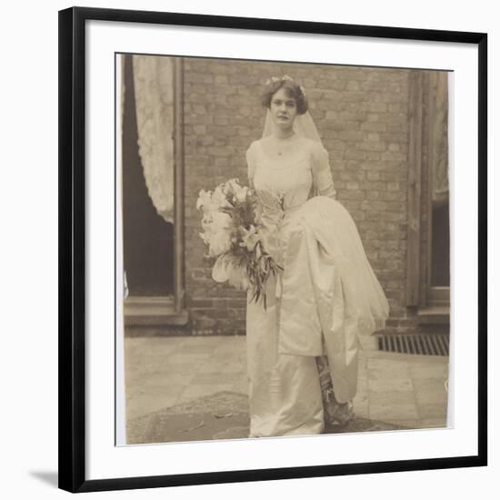 Edwardian Bride Photo-null-Framed Photographic Print