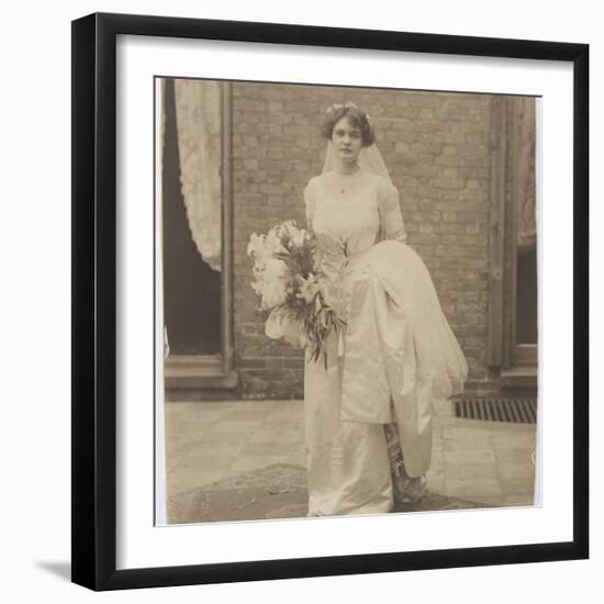 Edwardian Bride Photo-null-Framed Photographic Print