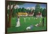 Edwardian Cricket, 1986 (Acrylic on Canvas)-Larry Smart-Framed Giclee Print