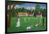 Edwardian Cricket, 1986 (Acrylic on Canvas)-Larry Smart-Framed Giclee Print