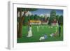 Edwardian Cricket, 1986 (Acrylic on Canvas)-Larry Smart-Framed Giclee Print