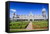 Edwardian Railway Station, Dunedin, Otago, South Island, New Zealand, Pacific-Michael Runkel-Framed Stretched Canvas