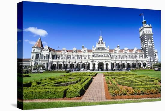 Edwardian Railway Station, Dunedin, Otago, South Island, New Zealand, Pacific-Michael Runkel-Stretched Canvas