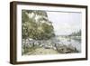 Edwardian Summer, Henley Regatta, c.1908-John Sutton-Framed Giclee Print