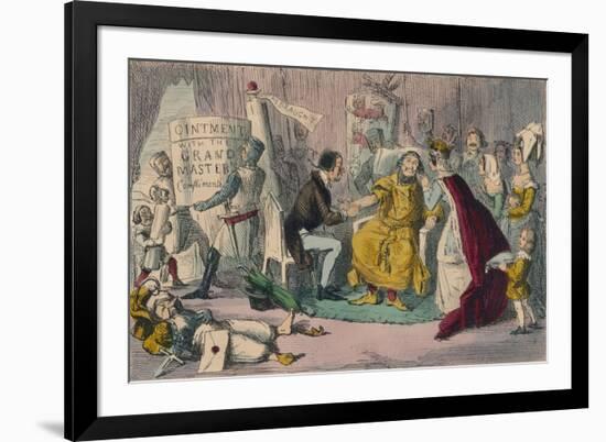 Edwards Arm in the Hands of His Medical Advisers, 1850-John Leech-Framed Giclee Print