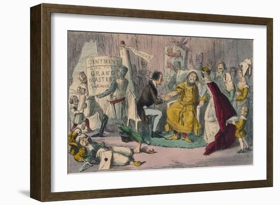 Edwards Arm in the Hands of His Medical Advisers, 1850-John Leech-Framed Giclee Print