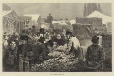 Buying the Christmas Turkeys in the Market at Malaga, Spain-Edwin Buckman-Giclee Print