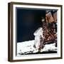 Edwin Buzz Aldrin Descends the Steps of the Lunar Module Ladder to Walk on the Moon, 1969-null-Framed Premium Photographic Print