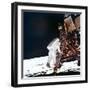 Edwin Buzz Aldrin Descends the Steps of the Lunar Module Ladder to Walk on the Moon, 1969-null-Framed Premium Photographic Print