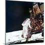 Edwin Buzz Aldrin Descends the Steps of the Lunar Module Ladder to Walk on the Moon, 1969-null-Mounted Premium Photographic Print