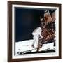 Edwin Buzz Aldrin Descends the Steps of the Lunar Module Ladder to Walk on the Moon, 1969-null-Framed Photographic Print