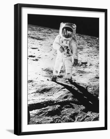 Edwin E. Aldrin Jr. Walks the Moon-null-Framed Premium Photographic Print