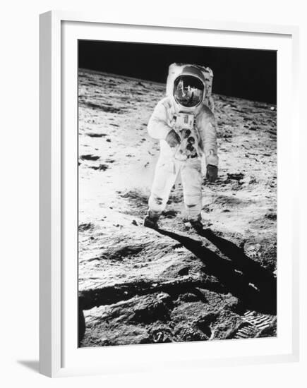 Edwin E. Aldrin Jr. Walks the Moon-null-Framed Premium Photographic Print