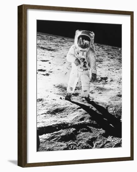 Edwin E. Aldrin Jr. Walks the Moon-null-Framed Premium Photographic Print