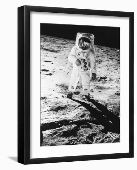 Edwin E. Aldrin Jr. Walks the Moon-null-Framed Photographic Print